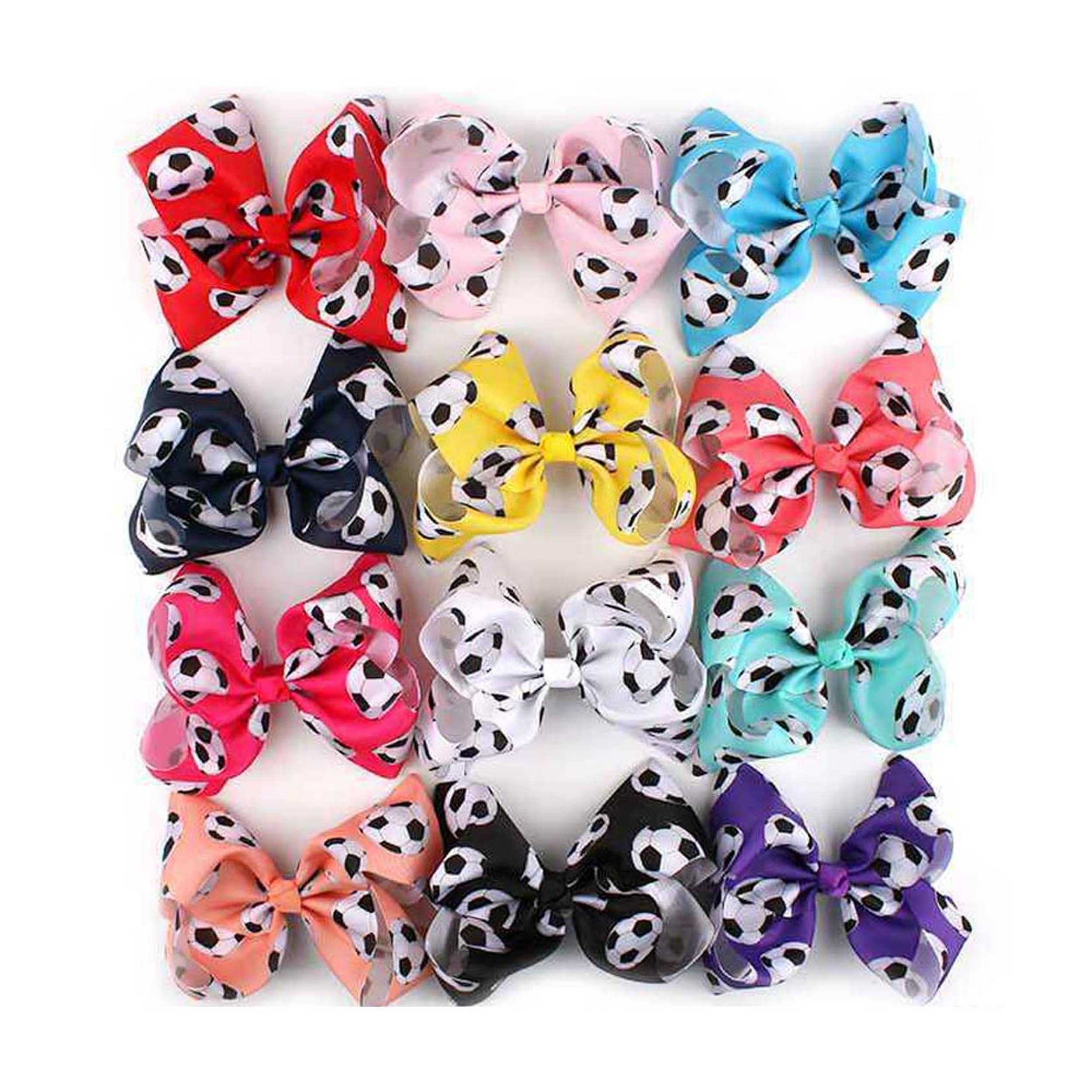 Varsity Soccer Bow Clip