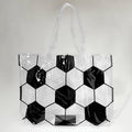 12PCS - Transparent Clear Soccer Shoulder Tote Bags