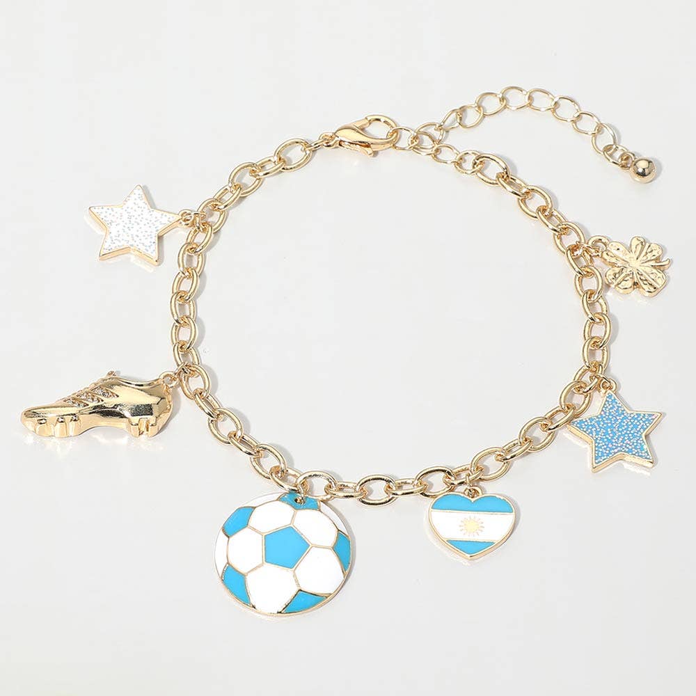 FIFA World Cup Vamos Argentina Charm Bracelet 🇦🇷