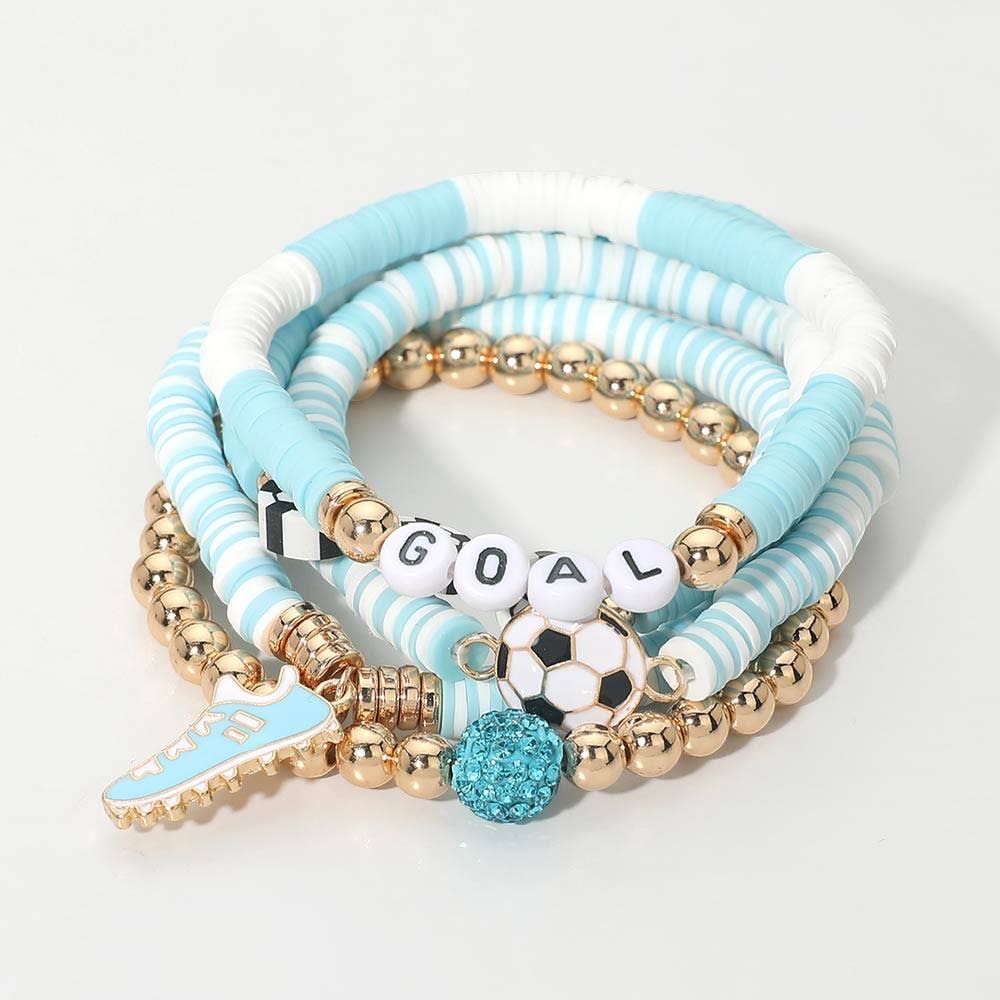 La Celeste 🇦🇷 Beaded Stretch Multi Layered Bracelets