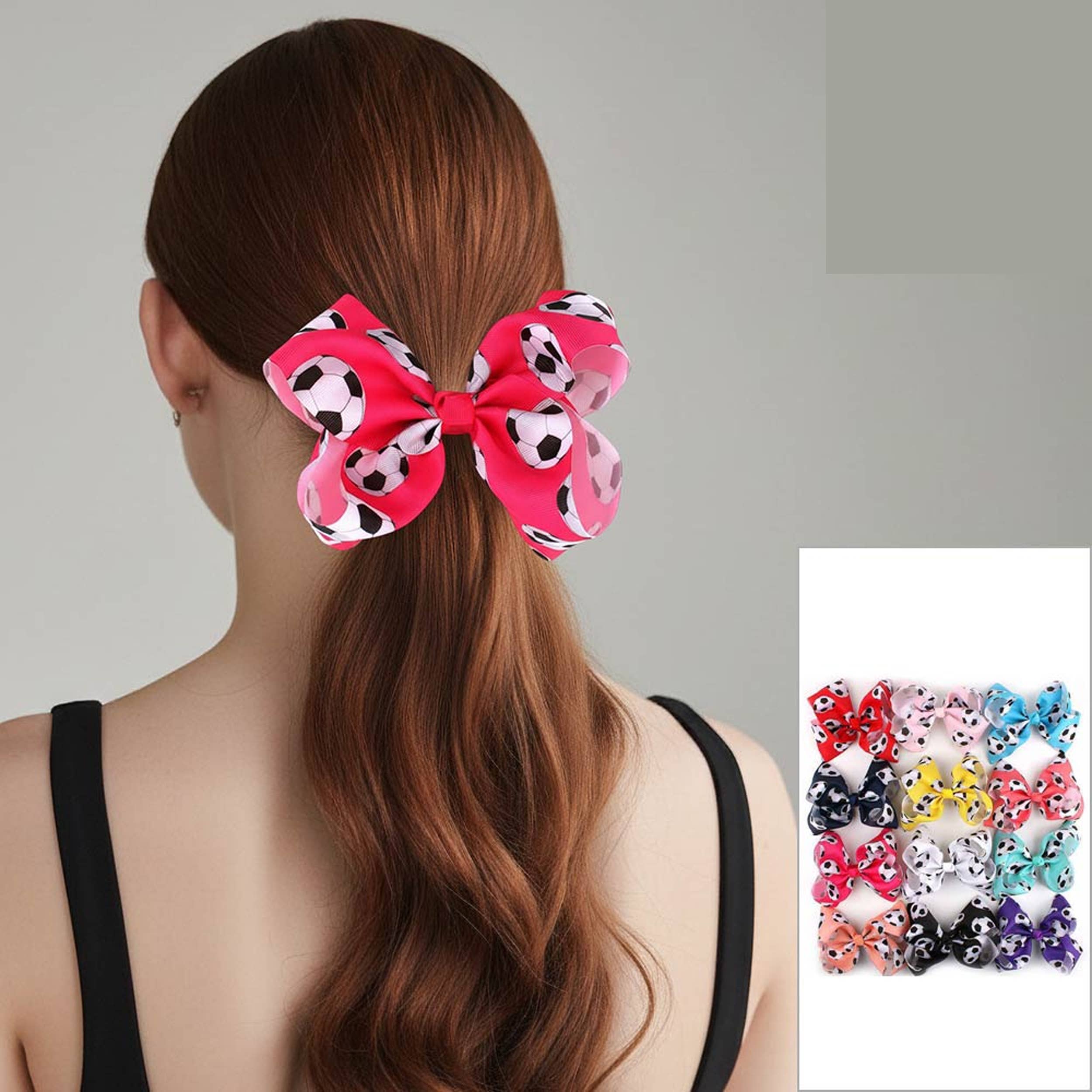 Varsity Soccer Bow Clip