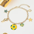 FIFA World Cup Vai Brasil Charm Bracelet 🇧🇷