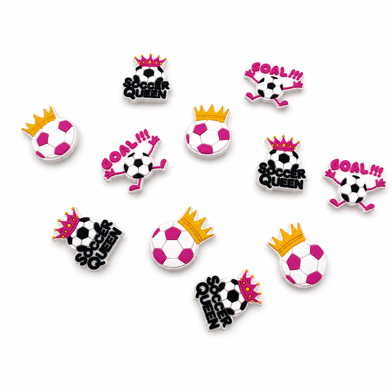 Soccer Queen Shoe Charms (Jibbitz)