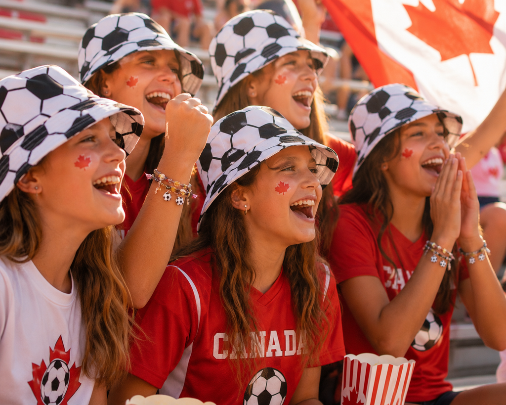 Game Time Soccer Print Bucket Hat