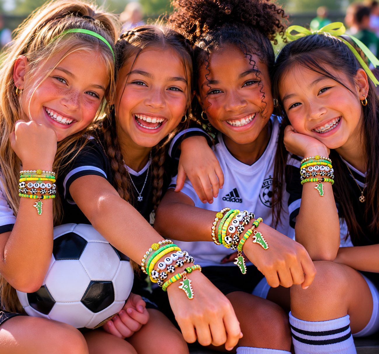 Brazil Beaded Stretch Multi Layered Bracelets