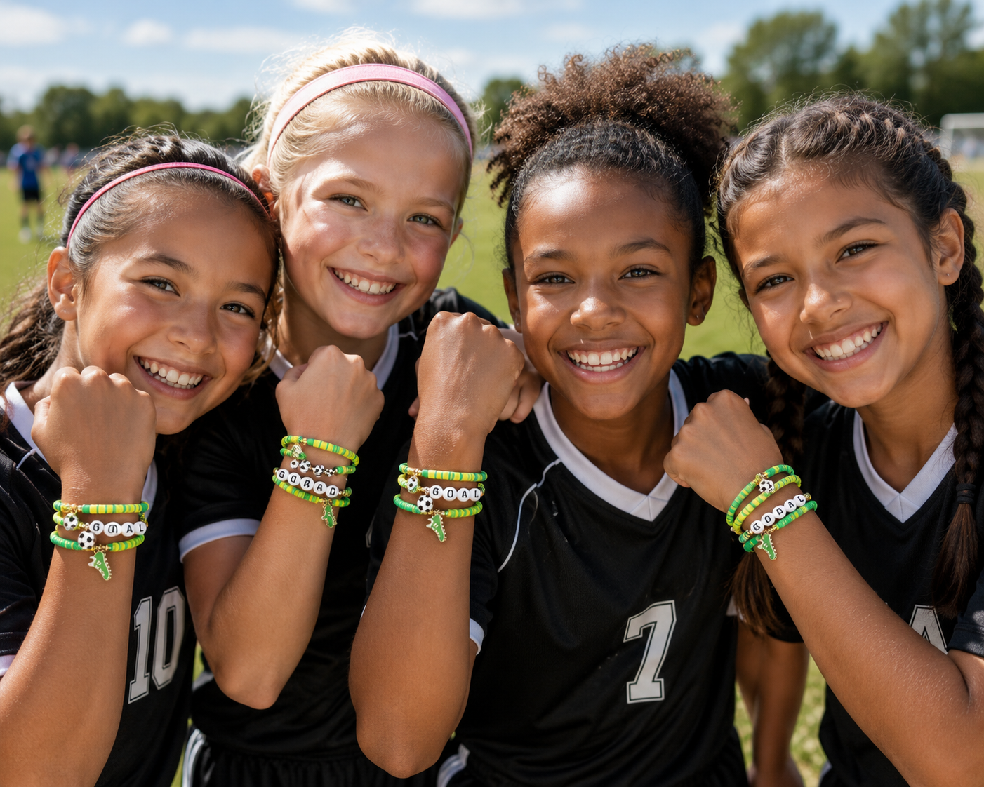 Brazil Beaded Stretch Multi Layered Bracelets