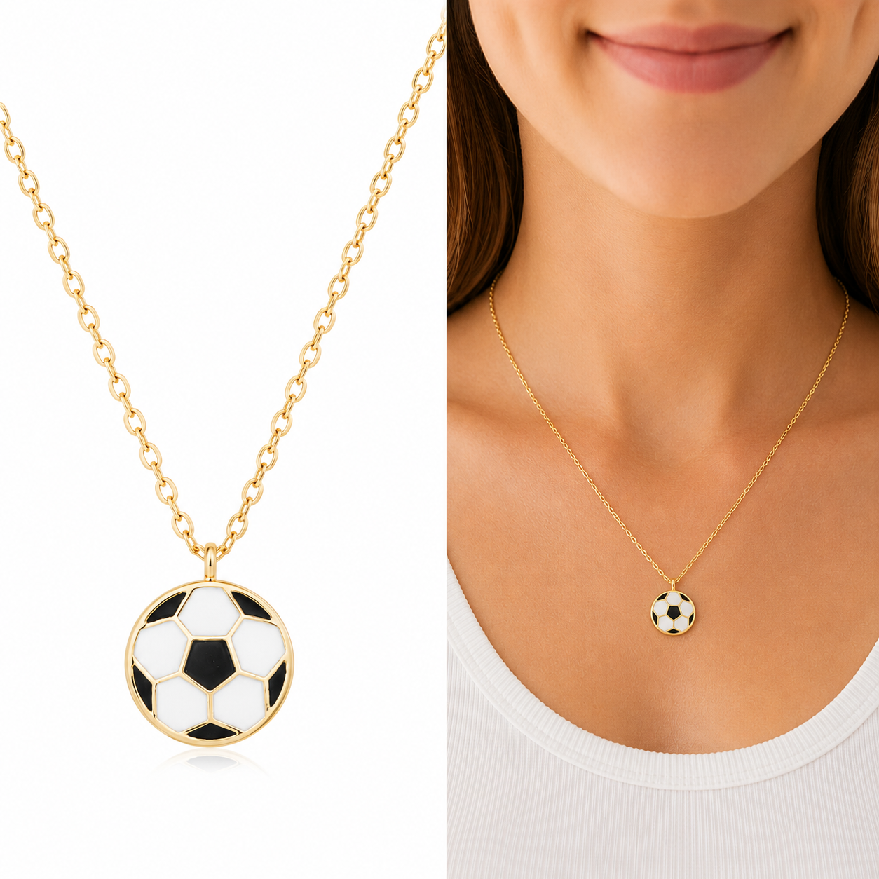Soccer Pendant Necklace