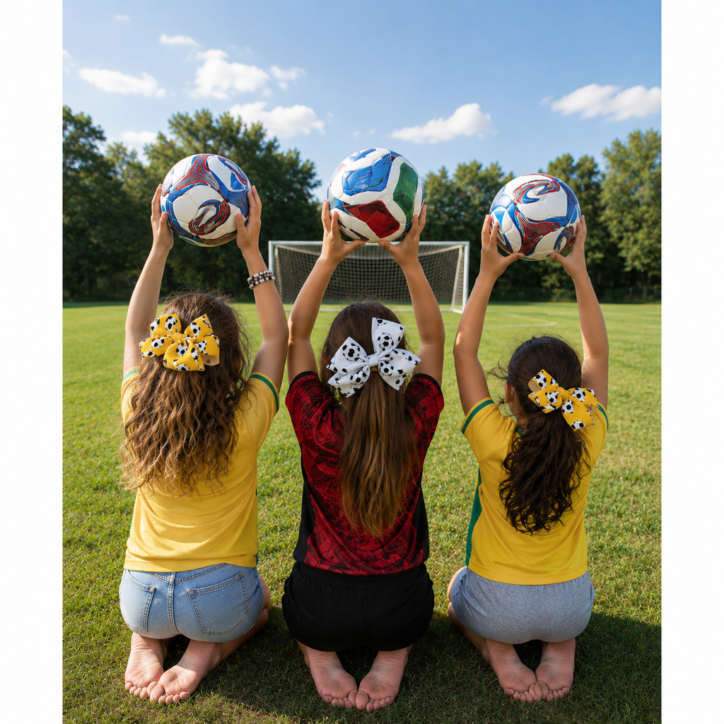 Varsity Soccer Bow Clip