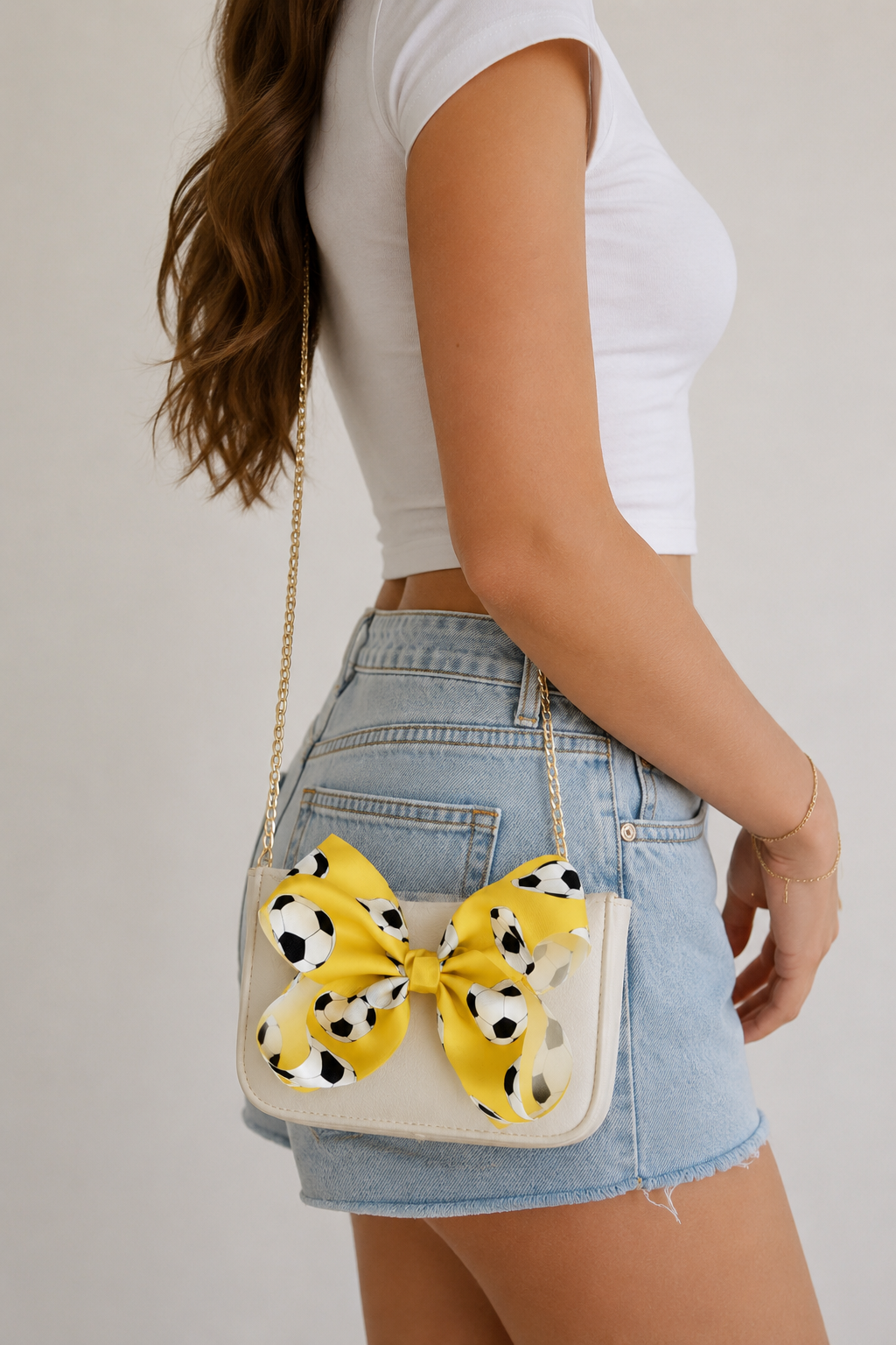 Varsity Soccer Bow Clip