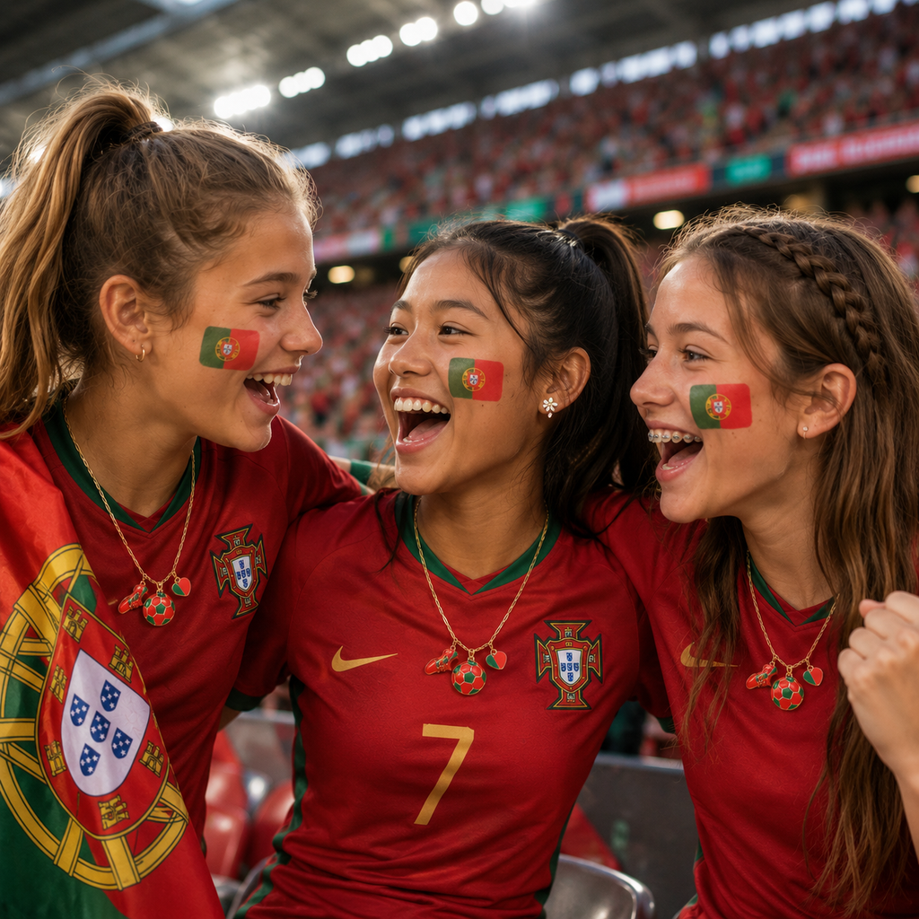 Força Portugal 🇵🇹 Charm Pendant Chain Necklace