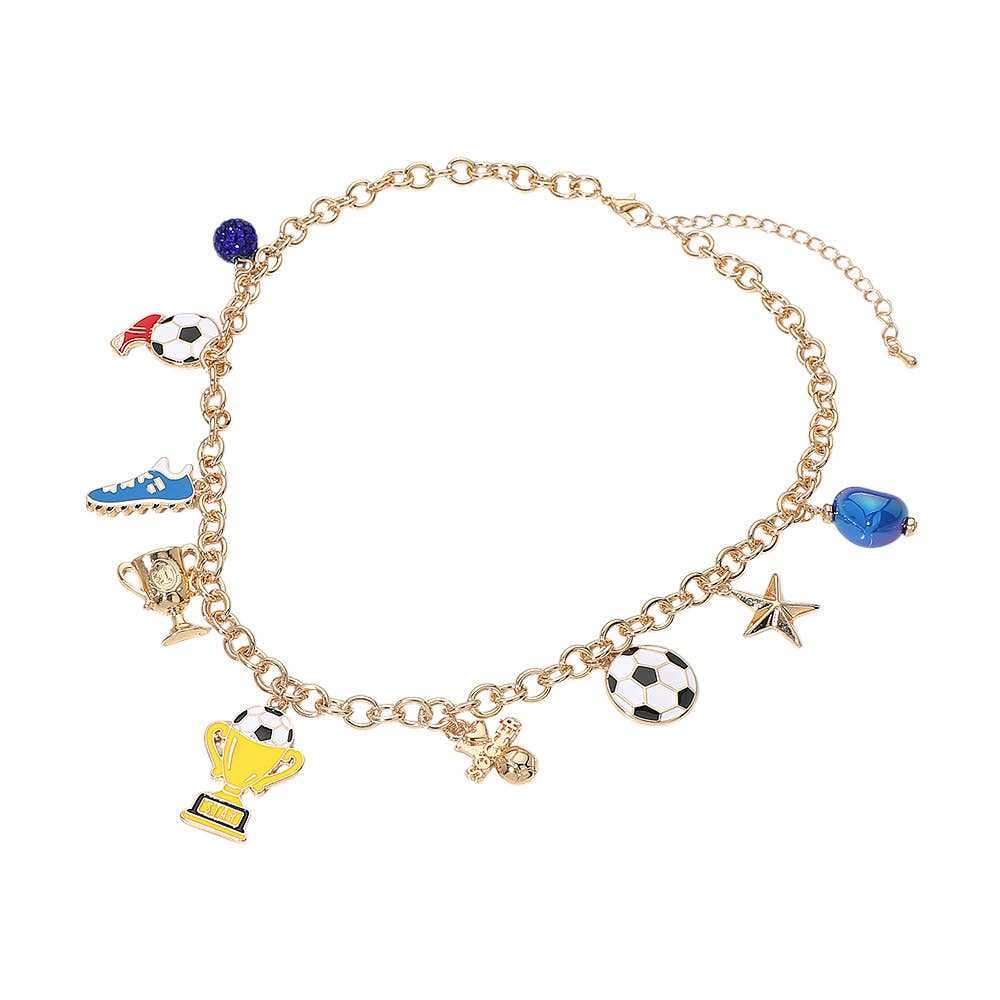 Fifa World Cup Soccer Charm  Necklace