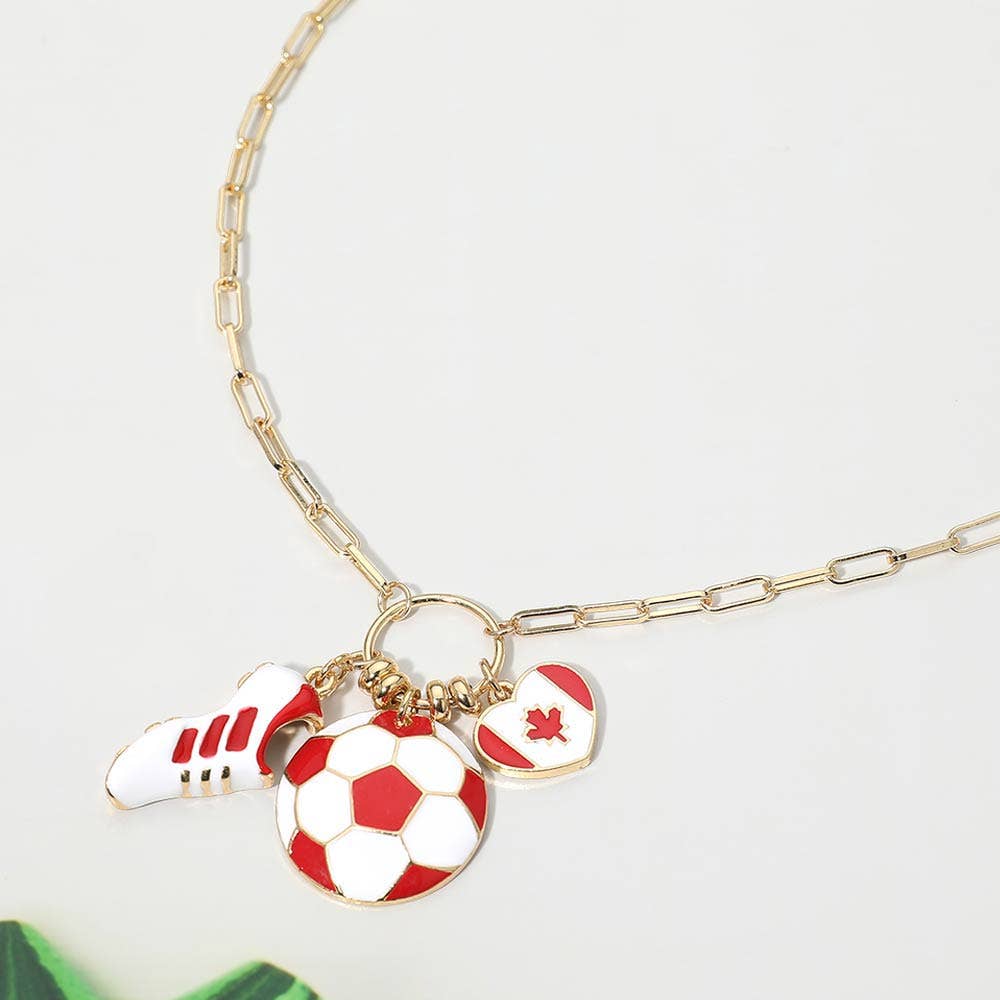 Go Canada Go 🇨🇦 Charm Pendant Chain Necklace