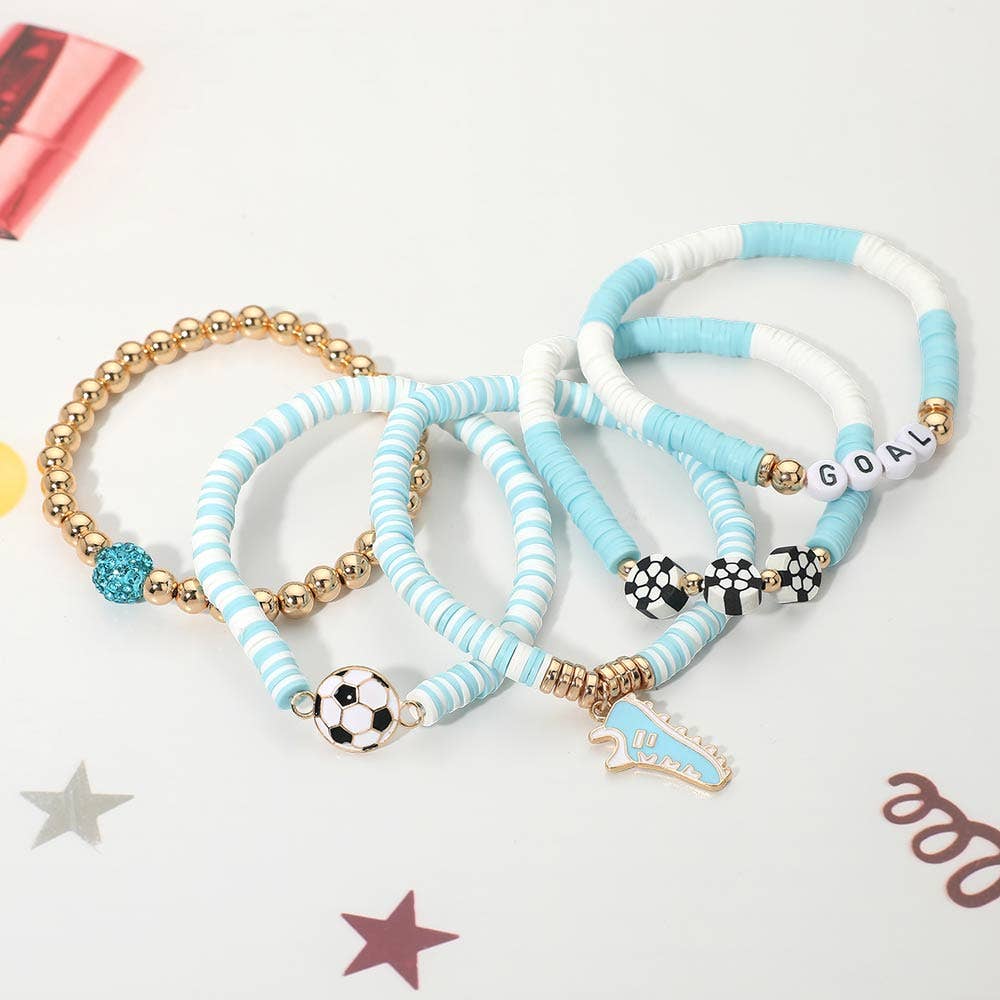 La Celeste 🇦🇷 Beaded Stretch Multi Layered Bracelets