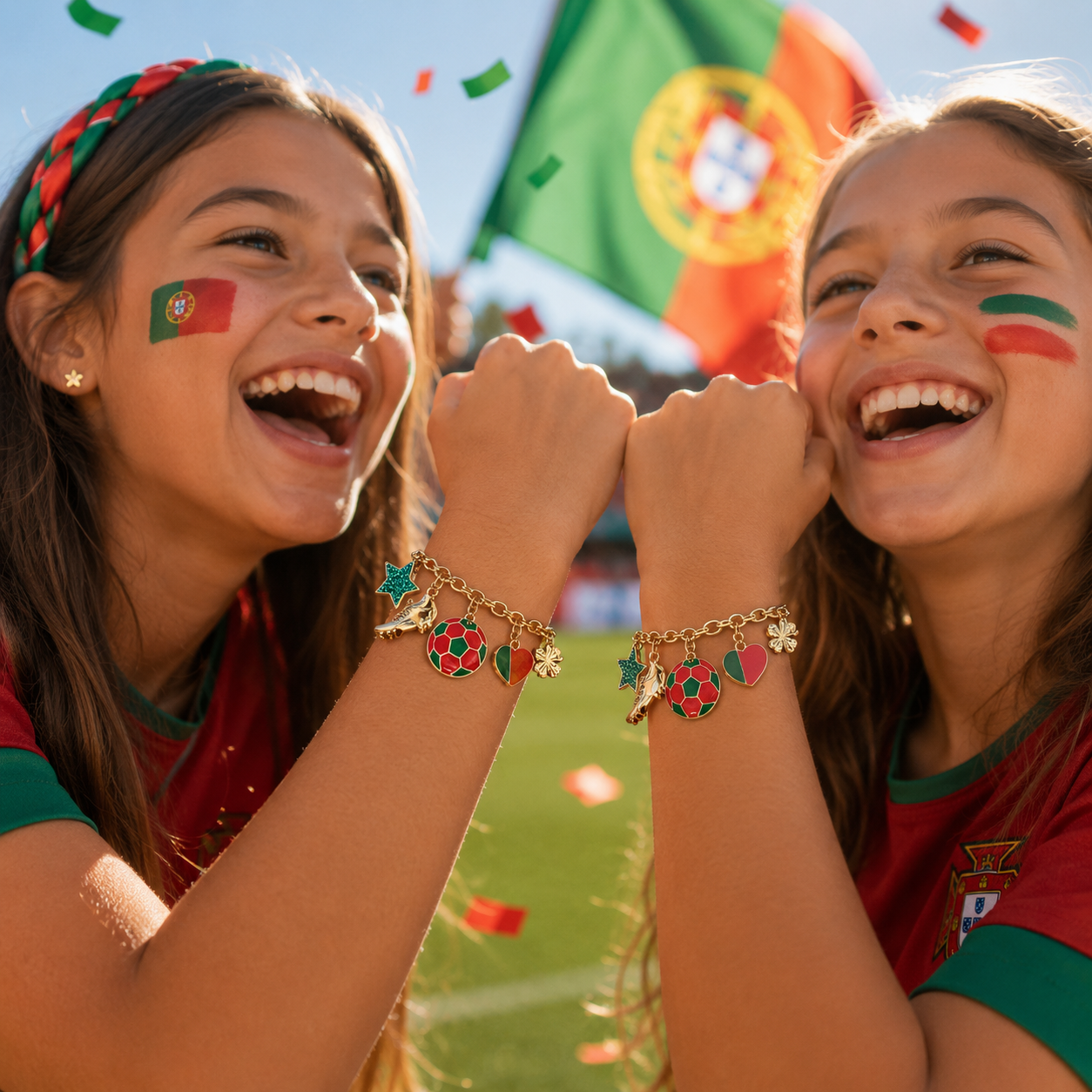 FIFA World Cup Força, Portugal Charm Bracelet